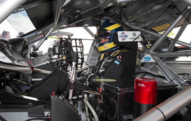Bourdais behind the wheel of the Preston Hire Commodore