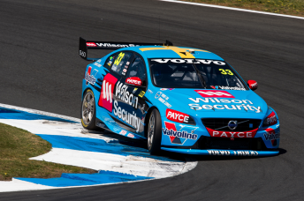 Scott McLaughlin's Volvo tackles the hairpin