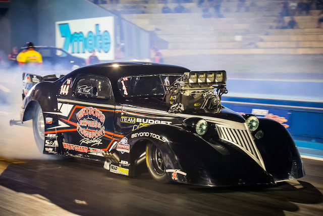 Local underdog Pino Priolo broke through for his maiden Pro Slammer win. pic: Phil Luyer, High Octane Photos.
