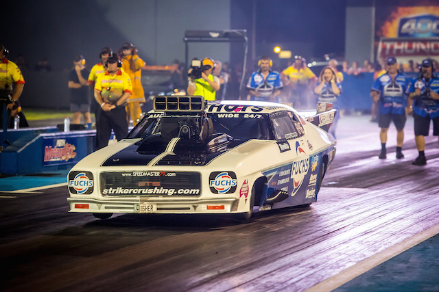 Pro Slammer king Zappia made history with a record-breaking 5.683-second run. pic: Phil Luyer, High Octane Photos