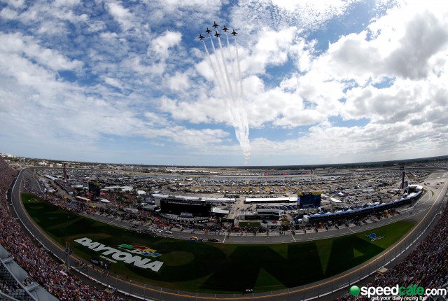 The pomp and slendour just before the green flag unfurls at Daytona