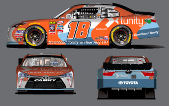 The colours that Kelly's Toyota will carry at Mid-Ohio