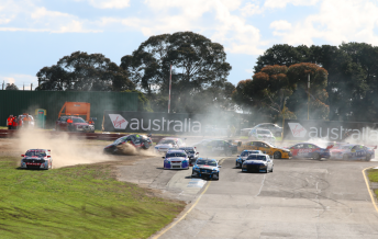Matt Chahda caused a multiple cars crash at Sandown pic: Matthew Paul Photography