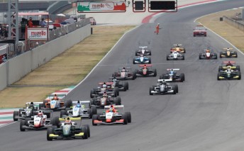 Alex Peroni leads the field at Mugello