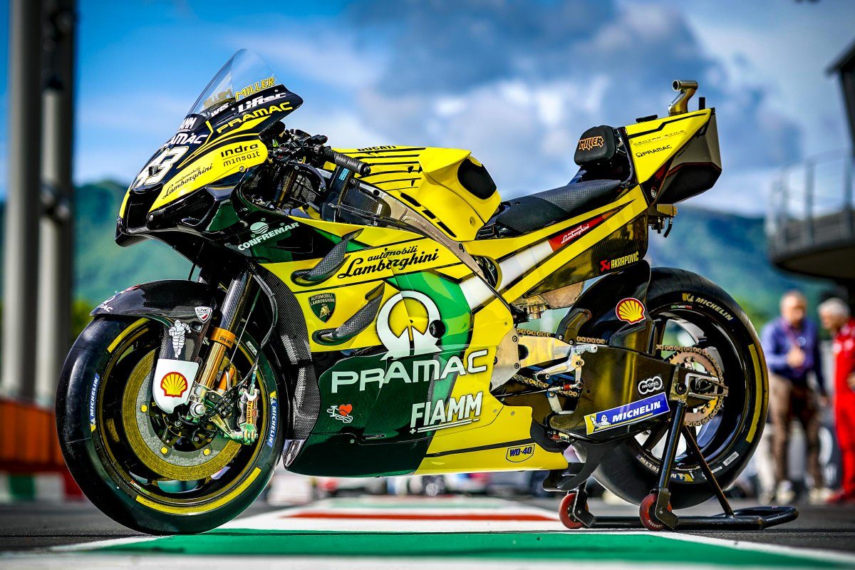 Pramac reveals Lamborghini liveries for Italian MotoGP ...