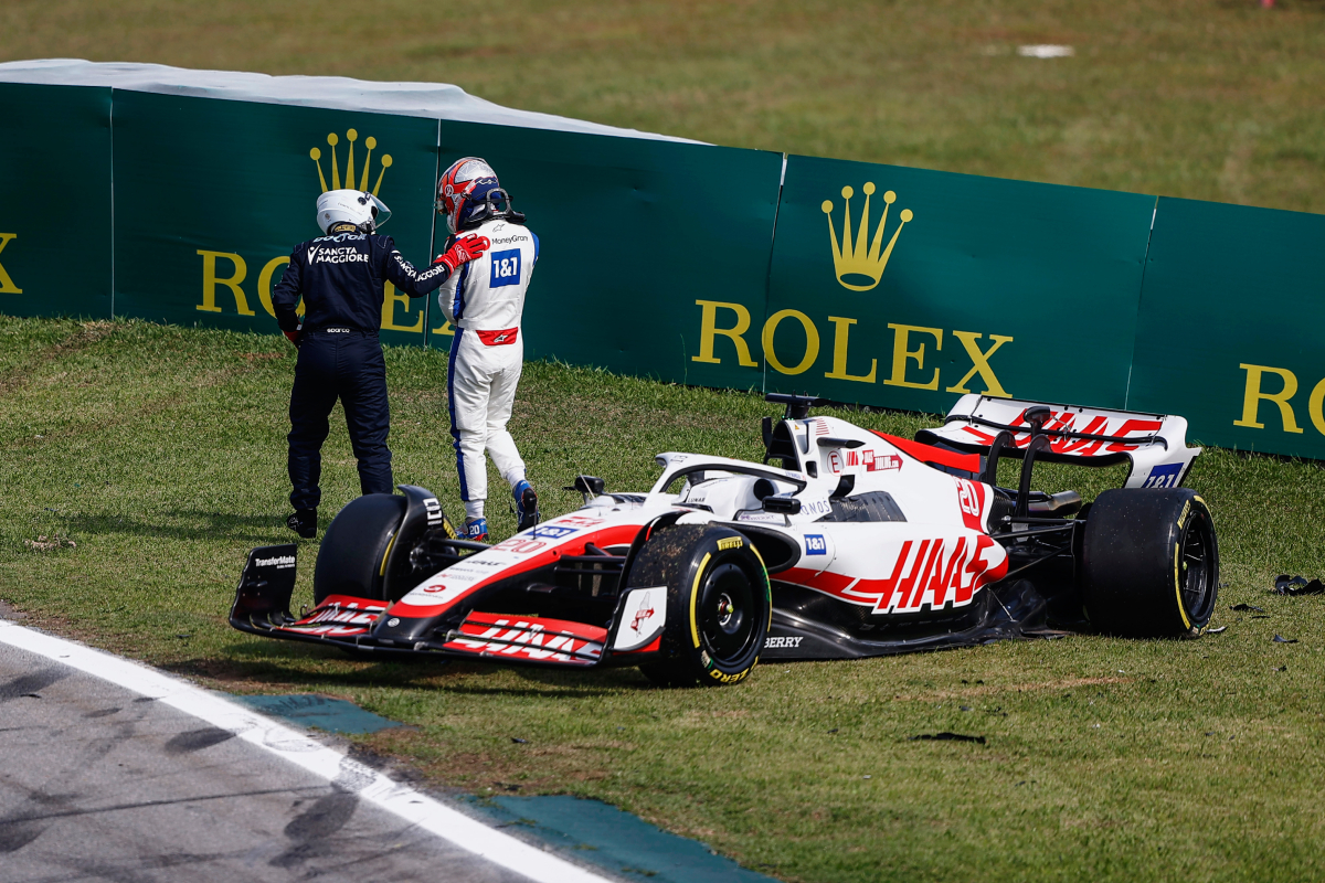 Kevin Magnussen recounted a 'sketchy' post-race incident in Brazil